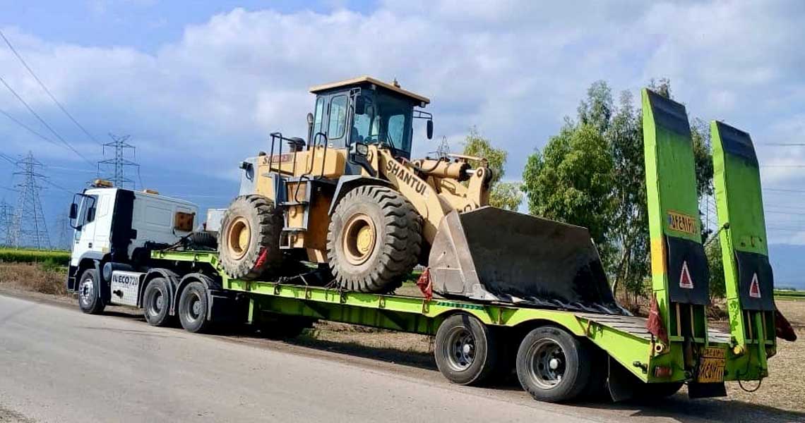 a192 image حمل لودر شانتونی با کمرشکن پل دار
